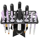 Yaheetech Makeup Brush Tree Brush Dryer Holder Make Up Tool (Black)