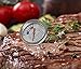 Aveloki Roasting Meat Thermometer T729E,Stainless Steel Classic Fry Meat Thermometer,Silver Easy-Read Face for BBQ Household