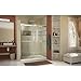 DreamLine Essence 44-48 inch W x 76 inch H Frameless Bypass Shower Door in Chrome