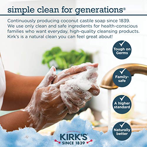 OdorNeutralizing Natural Hand Soap by Kirk’s Castile Liquid Soap