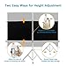 PERLESMITH 100 Inch Projector Screen with Stand Portable for Outdoor Indoor - 4:3 Pull up Foldable Height Adjustable Wrinkle-Free Projection Screen Tripod for Movie, Home Theater, Gaming, Office