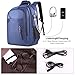 KUSOOFA Laptop Backpack with USB Charging Port Headphone Interface，Water Resistant College School Bag Business Travel Computer Backpack For Men & Women Fits 17.3 Inch Laptop and Notebook