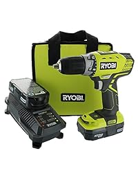 Ryobi P1811 One+ equipo de perforadora y batería de 18-voltios, compacta, de ión-litio.