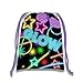 Birthday Galore Glow Light Neon 8.5 x 11 Inch Drawstring Goodie Bags For Party Favors - 10 Pack of Candy Treat Bags - Boys and Girls Kids Birthday Party Decorations
