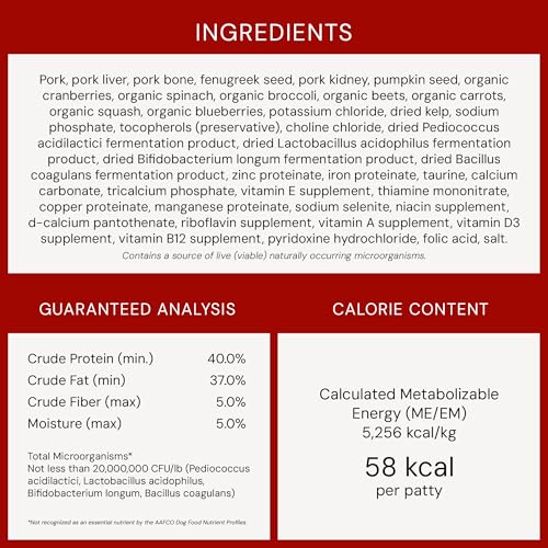 STELLA & CHEWY’S FREEZE-DRIED RAW DINNER PATTIES – PURELY PORK RECIPE – HIGH PROTEIN GRAIN-FREE PUPPY & DOG FOOD – PERFECT FOR PICKY EATERS – 14 OZ