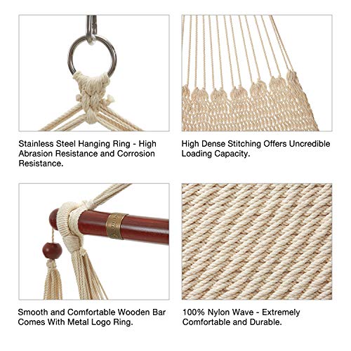 GREENSTELL Hammock Chair, Max 330Lbs, Large Swing Chair with Hanging