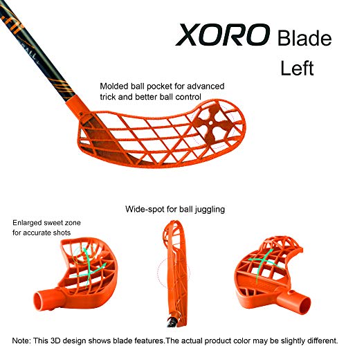 ACCUFLI Floorball Tricks Stick XORO Z90 (Orange - Left Handed)