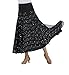 CISMARK Elegant Sequin Long Swing Ballroom Waltz Dance Skirt for Women Black, One Size