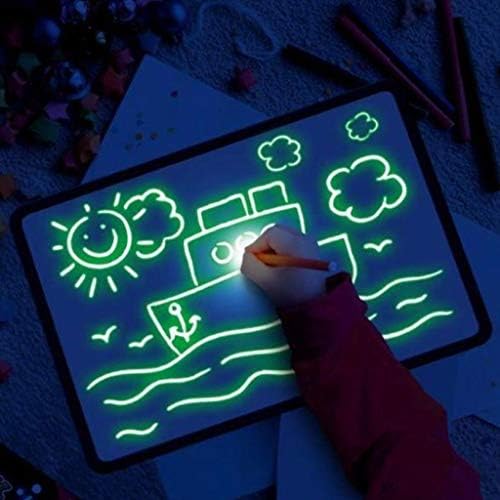 MSOO Glowing Paint Glow Light Tablet Draw with Light Fun and Developing Toy