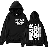 Fear God Hoodie Christian Hoodies For Men Women Inspirational God Sweatshirts Faith Jesus Bible Verse Graphic Pullover