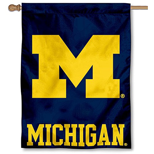 University of Michigan Wolverines UM House Flag Outdoor