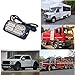 12-24V 20-LED Super Bright Emergency Warning Caution Hazard Construction Waterproof Amber Strobe Light Bar with 16 Different Flashing for Car Truck SUV Van - 4PCS (Amber)