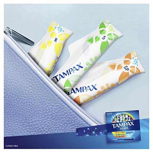 Tampax Pearl Tampons Multipack, Regular/Super/Super Plus Absorbency, With Leakguard Braid, Unscented, 34 Count x 3 Packs… - Image 7