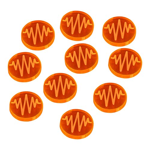 LITKO Space Fighter 2nd Edition Jammed Tokens, Fluorescent Orange (10)