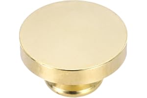 PATIKIL 25mm Blank Wax Seal Stamp, Round Sealing Wax Stamp Vintage Retro Brass Head for Envelope Invitation Cards