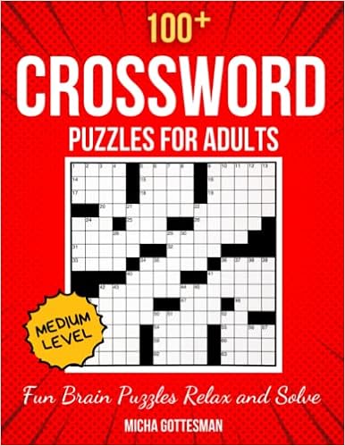Crossword Puzzles for Adults Medium Level: Crossword Puzzles for Seniors |  American Crossword Puzzles for Adults and Seniors| Medium Level Crosswords  ...