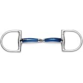 Cavalon Hunter D-Ring Locking Single Joint Sweet Iron Snaffle Bit