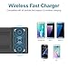 UNITEK 96W 9-in-1 Adjustable 8-Port USB Charging Station with Built-in Fast 3-Coil Qi Wireless Charging Pad & Apple Watch Stand, Supports Apple iPhone/iPad, Android Devices & More