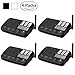Hosmart 1500FT LONG RANGE 7-Channel Digital FM Wireless Intercom System for Home and Office(4 Stations Black)