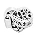 CharmSStory Silver Plated Grandma/Wife/Sister Heart I Love You Beads For Bracelets (Grandma)