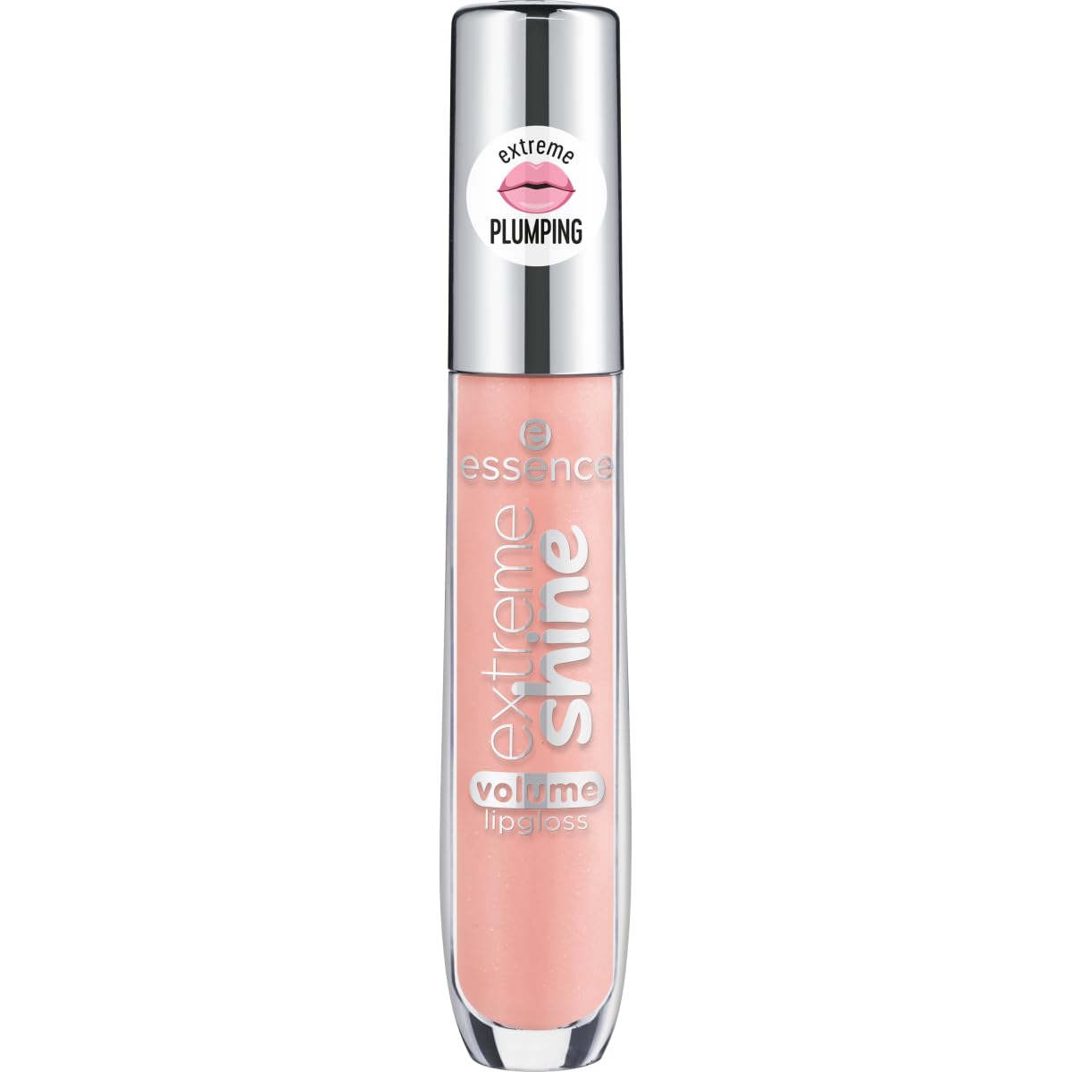 Essence Extreme Shine Volume Lip Gloss, No. 105 Flower Blossom, Nude, Enlargeing, Radiant Fresh, Glossy, Translucent, Vegan, Oil-Free, Alcohol Free (5 ml)