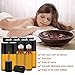 Mavogel 12 Pack 5ml Amber Glass Roller Bottles With Stainless Steel Roller Ball - Include 36 Peices Labels, Essential Oils Opener, 1ml Pipettes, Funnel