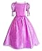 SweetNicole Princess Rapunzel Purple Princess Party Costume Dress with Accessories (6-7)