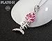 PLATO H Cute Crystal Necklace 925 Sterling Silver Pretty Fish Pendant Necklace Woman Jewelry Neckalce Gift Woman Fashion Necklace, 18