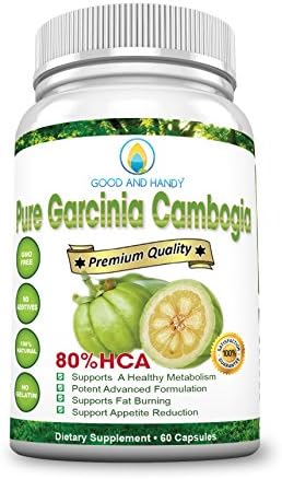 GOOD AND HANDY, PURE GARCINIA CAMBOGIA - The Best - USA - Weight Loss - 80% HCA - 60 Veg. Capsules - 30-day Supply