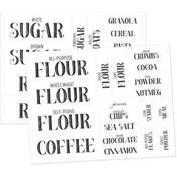Amazon Com Pantry Labels For Kitchen Organization And Storage