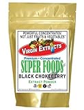 Virgin Extracts (TM) Pure Premium Freeze Dried Organic Black Chokeberry Powder Extract 36:1 Concentrate Chokeberries SuperFood (36 x Stronger) 16oz Pouch