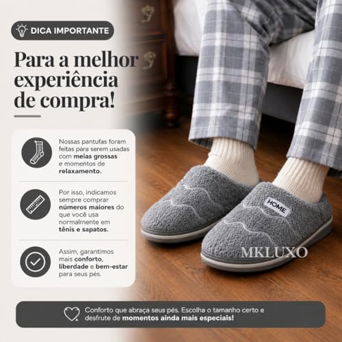 Pantufa Peluciada Interno Externo Macio Solado Pvc Antiderrapante Reforçado Alto Chinelo Masculino Feminino Unissex Home Confortável Aberto Veludo Forrada Nuvem Quente Inverno Sapatilha