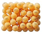 MAPOL 50- Pack Orange 3-Star Premium Ping Pong Balls Advanced Training Table Tennis Ball