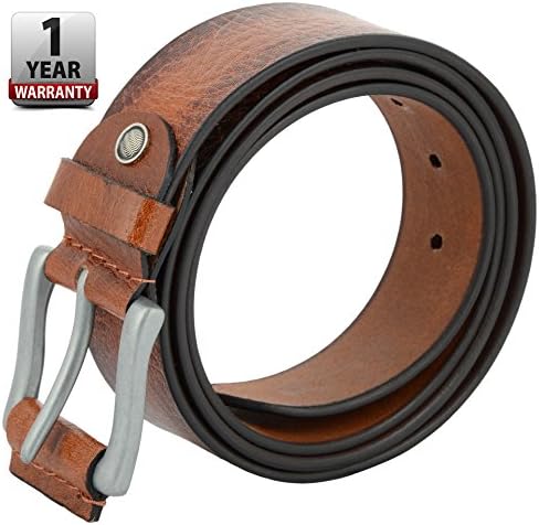 ShopnZLeather belt for Men's-Full Grain Handmade- Black/Brown/Coffee Casual/Formal Belt Width-39 mm - 120