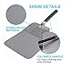 Encheng Stainless Steel Pizza Peel With Rubber Handle And Pizza Cutter Wheel & Pizza Shovel For Serving Food, 3 Pack Grilling Set Pizza Kit,11.45inch x 21inch（With Folding Handle）Kitchenware Set
