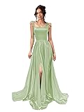 YMSHA Bridesmaid Dresses for Women Bow Bridesmaid