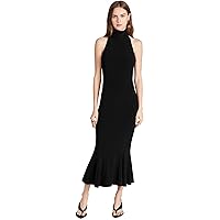 Amazon.com: Norma Kamali Women's Halter Turtle Side Slit Gown, Black, XL :  Clothing, Shoes & Jewelry