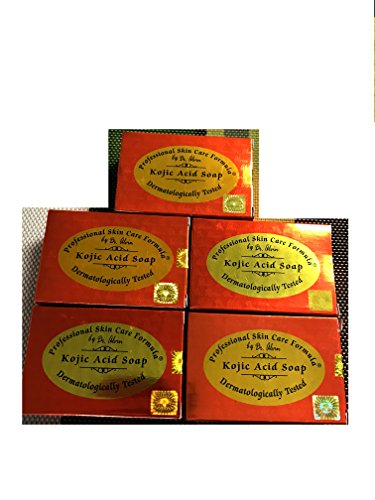 LOT OF 5 bars Kojic acid soap by Dr alvin professional and skin care fomula