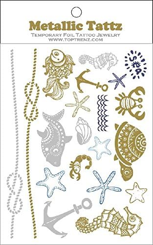 Foil Temporary Tattoos (Sea)
