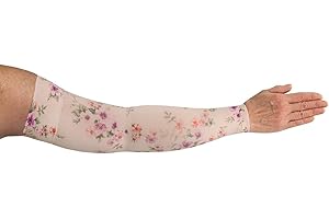 LympheDIVAs Medical Graduated Compression Sleeve for Lymphedema (Long 30-40 mmHg Large, Tranquility)