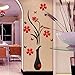 3D Wall Stickers, Bokeley DIY Vase Flower Tree Crystal Arcylic 3D Wall Stickers Decal Home Livingroom Decoration (A)