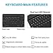 Fire HD 10 Keyboard Case(7th Generation,2017) iThrough Wireless Bluetooth Keyboard for All-New Fire HD 10, Magnetically Detachable Bluetooth V3.0 Keyboard with Slim Light Stand Cover Shell (Black)
