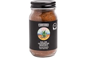 El Sabor de Oaxaca, Agave Worm Salt PREMIUM, Handcrafted, Mexican Gourmet Artisan Product, (2.8 Oz)