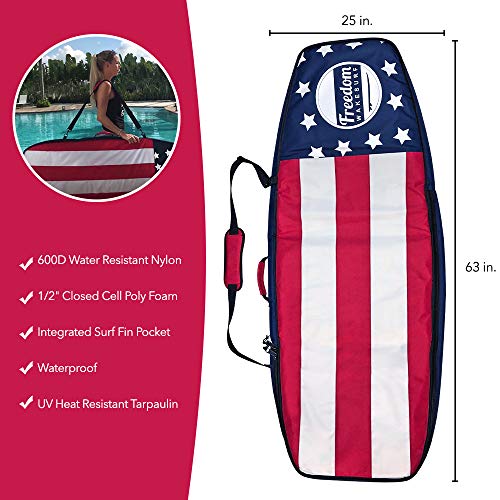 freedom wakesurf Double Surf Board Bag for 2 Surfboards Protection