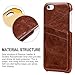 iPhone 6s/6 Case, Benuo [Card Slot Vintage Series] [Genuine Leather] Soft Leather Case [2 Card Slots], Ultra Slim Leather Case Back Cover [Business Style] for iPhone 6/6s 4.7 inch (Stylish Brown)