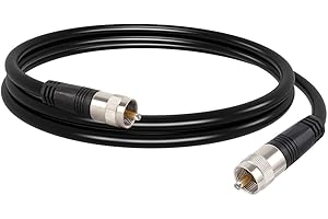 exgoofit RG8X Jumper Cable 3ft, PL259 Jumper Cable, RG8X Coaxial Cable, CB Coax Cable, UHF Male to Male for CB Radio,HAM Radio, VHF Radio, SWR Meter, Antenna Analyzer