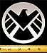Marvel - S.H.I.E.L.D. Logo HQ Silver Metallic Vinyl Decal! 4.5