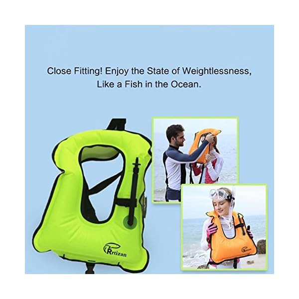 Rrtizan-Unisex-Adult-Portable-Inflatable-Canvas-Life-Jacket-Snorkel-Vest-For-Diving-Safety