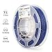 AMOLEN PLA Filament 1.75mm, Shiny Blue, 3D Printer Filament 200G(0.44lb) +/- 0.03 mm, Includes Sample Color Change from Green to Yellow with Temperature Filament.