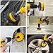 8 Pieces Drill Brush Attachment Set - Mikikin Scrub Brush Power Scrubber Drill Brush Kit Scouring Pad All Purpose Cleaning Kit for Bathroom, Toilet, Grout, Floor, Tub, Shower, Tile, Auto, Kitchen